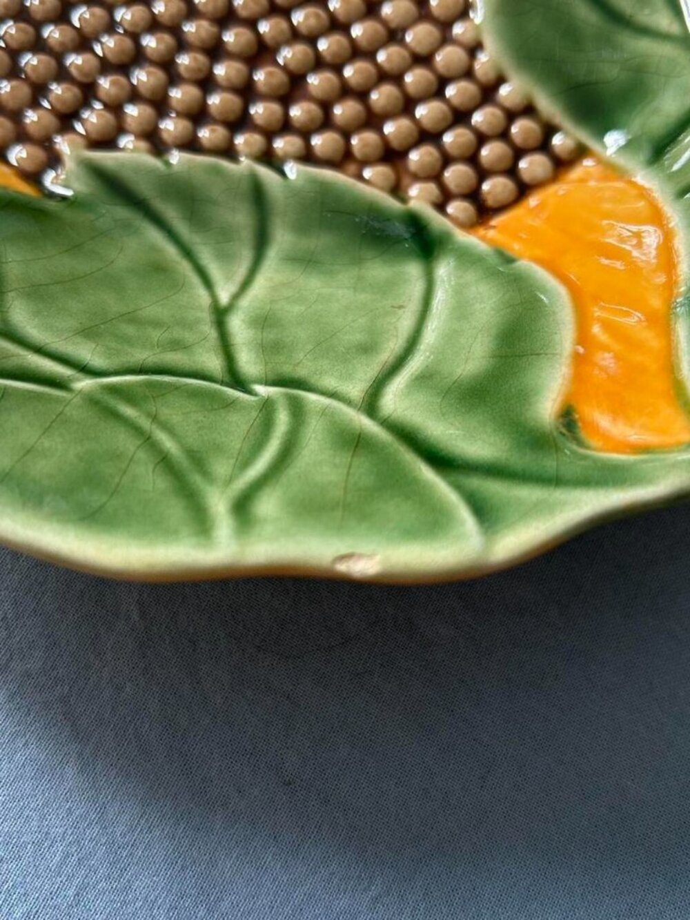 Bordello Majolica Yellow Sunflower Bowl - Picture 2 of 5
